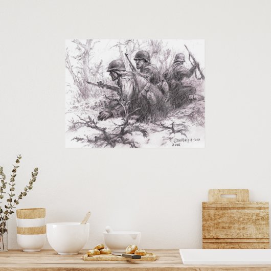 Vorwärts gehen poster (Küche)