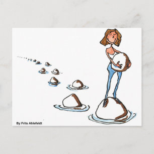 Vorwärts gehen postkarte