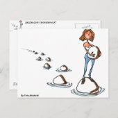 Vorwärts gehen postkarte (Vorne/Hinten)