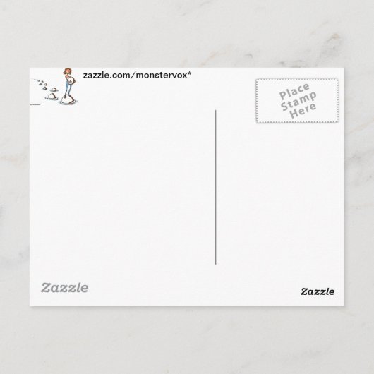 Vorwärts gehen postkarte (Rückseite)