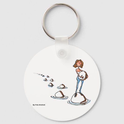 Vorwärts gehen schlüsselanhänger (Vorderseite)