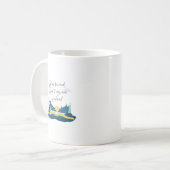 Vorwärts, gute Dinge sind vorwärts Kaffeetasse (Vorderseite Links)