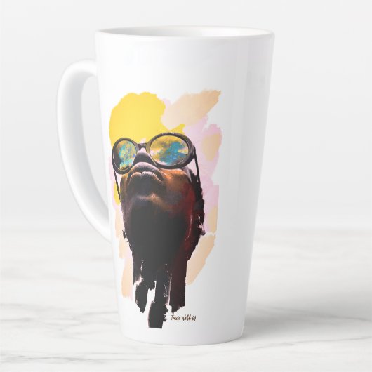 Vorwärts - Latte Tasse (Linke Ecke)