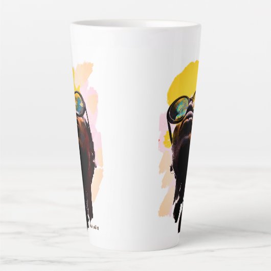 Vorwärts - Latte Tasse (Vorderseite)