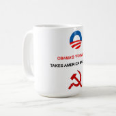 "Vorwärts" Obamas nimmt Tasse Amerikas rückwärts - (Vorderseite Links)