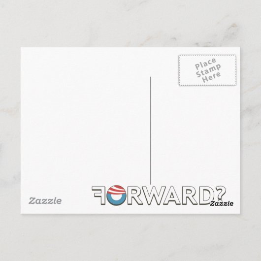 Vorwärts? Postkarte (Rückseite)