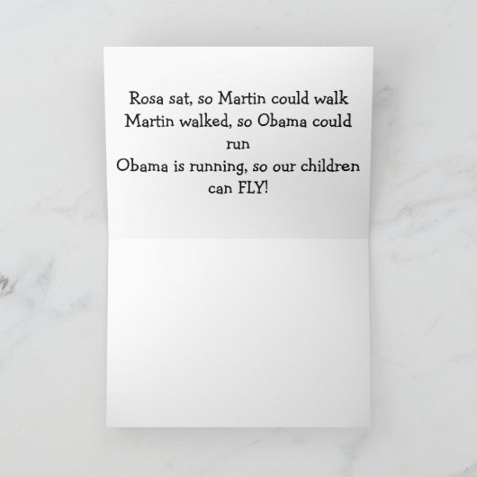 Vorwärts sich bewegen karte (Innenseite)