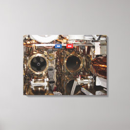 Vorwärts-Torpedo-Raum Leinwanddruck