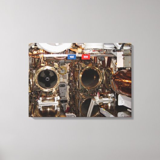 Vorwärts-Torpedo-Raum Leinwanddruck (Vorderseite)