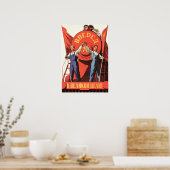 Vorwärts zum großen Ziel! China Russland Kommunism Poster (Küche)