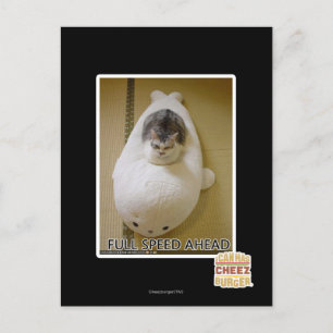 Vorwärtsfahrt mit voller Geschwindigkeit Postkarte