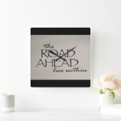 Vorwärtsfahrt Quadratische Wanduhr (Zuhause)