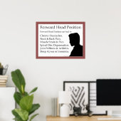 Vorwärtsgerichtete Kopfhaltung, Position, Text-Nec Poster (Heimbüro)