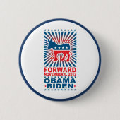 Vorwärtsknopf Obama 2012 Button (Vorderseite)