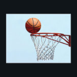 Vorwegnahme von Basketball Postkarte<br><div class="desc">Basketball auf der Ansichtskarte des Fotos</div>