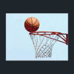 Vorwegnahme von Basketball Postkarte<br><div class="desc">Basketball auf der Ansichtskarte des Fotos</div>