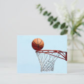 Vorwegnahme von Basketball Postkarte (Stehend Vorderseite)