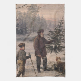 Vorweihnacht | F Kruger| Weihnachten Geschirrtuch