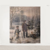 Vorweihnacht | F Kruger| Weihnachten Wandteppich (Vorderseite)