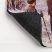 Vorweihnacht Franz Krüger Weihnachtsbaumschnee Mousepad (Ecke)