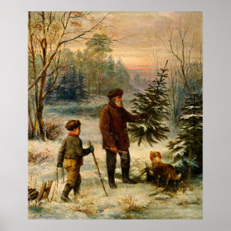 Vorweihnacht von Franz Krüger (19. Jahrhundert) Poster