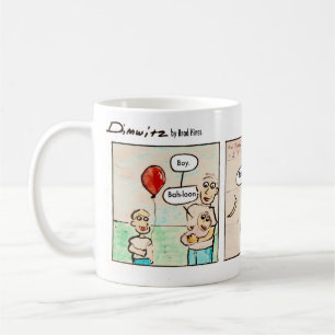 Vorwitzige Baby-Comic-Tasse Dimwitz Comics Kaffeetasse
