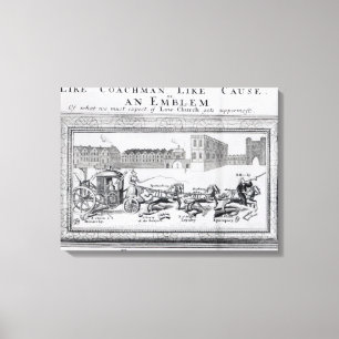 Vorwurf der Gefahren der niedrigen Kirche Leinwanddruck