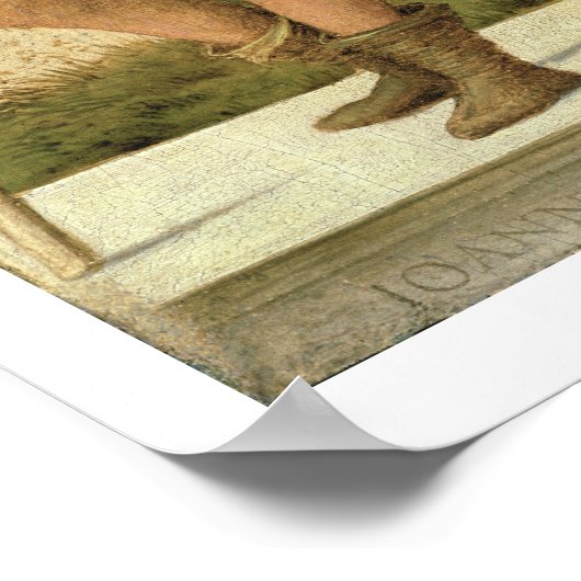 Vorwurf der Weisheit (Öl auf Tafel) Poster (Ecke)