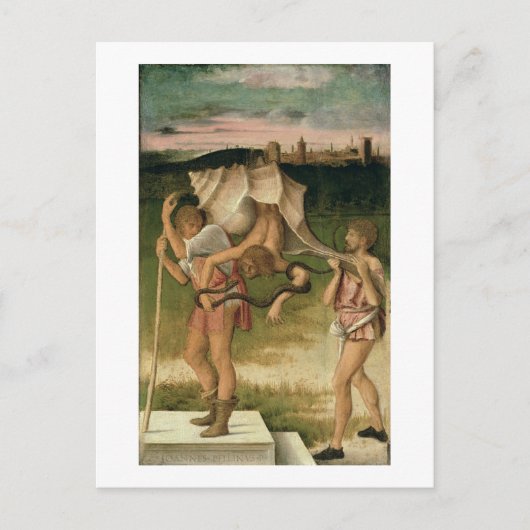 Vorwurf der Weisheit (Öl auf Tafel) Postkarte (Vorderseite)