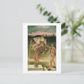 Vorwurf der Weisheit (Öl auf Tafel) Postkarte (Stehend Vorderseite)