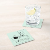 Vorwurf Rechteckiger Pappuntersetzer (Vor Ort)