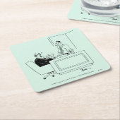 Vorwurf Rechteckiger Pappuntersetzer (angewinkelt)