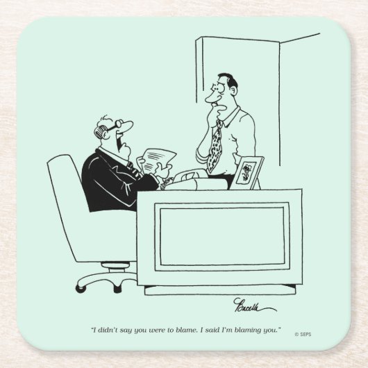 Vorwurf Rechteckiger Pappuntersetzer (Vorderseite)