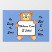 Vorzeichenbehebung für den hinteren Bär Fensteraufkleber (Blatt)