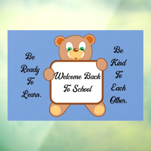 Vorzeichenbehebung für den hinteren Bär Fensteraufkleber (Blatt 3)