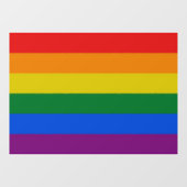 Vorzeichenfarben Streifen Fensteraufkleber (Blatt)