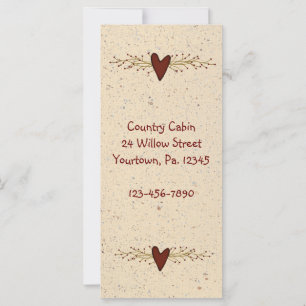 Vorzeitiges Herz-Rack-Kartenbuch