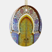 Vorzüglich ausführliche marokkanische Muster-Tür Keramik Ornament (Rechts)