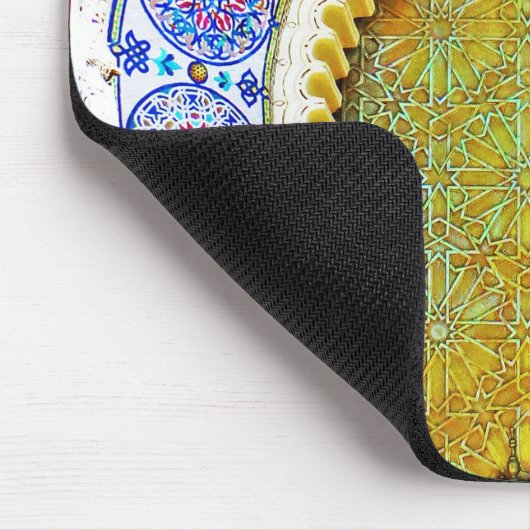 Vorzüglich ausführliche marokkanische Muster-Tür Mousepad (Ecke)