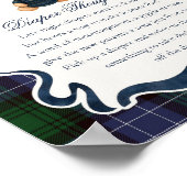 Vorzügliche Koketten-Bär-Plaid-Windel-Gedanken Poster (Ecke)