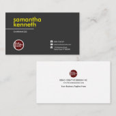 Vorzüglicher gelber Überformatname CEO Visitenkarte (Vorne/Hinten)