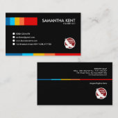 Vorzüglicher majestätischer schwarzer Gründer CEO Visitenkarte (Vorne/Hinten)