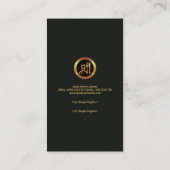 Vorzüglicher Visitenkarte (Rückseite)