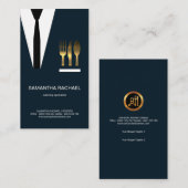 Vorzügliches blaues visitenkarte (Vorne/Hinten)