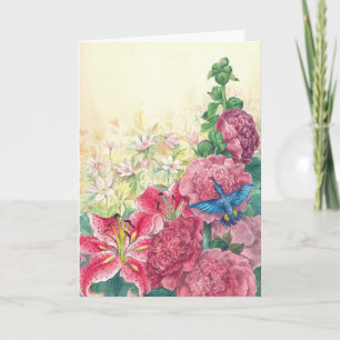 Vorzügliches Blumen- u. Kolibri, Karte