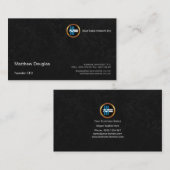 Vorzügliches Schwarzes beschmiert Visitenkarte (Vorne/Hinten)