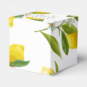 Vorzugssymbol für Brautparty mit Zitronenmotiv Geschenkschachtel (Rückseite)