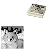 Vos pixelart, Pixel Art  Gummistempel (Stempel)