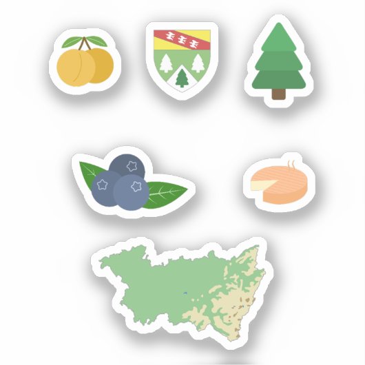 Vosges Stickers Set Aufkleber (Vorderseite)