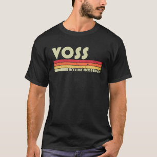 VOSS Nachname Funny Retro Vintager 80er 90er Gebur T-Shirt